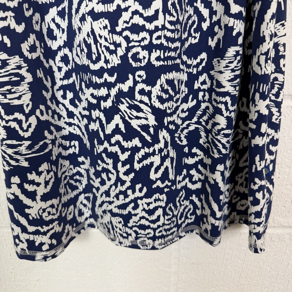 Banana Boat Blue Tropical Floral Beach Dress UPF 50 Swim Travel Island Coastal M - Picture 5 of 13